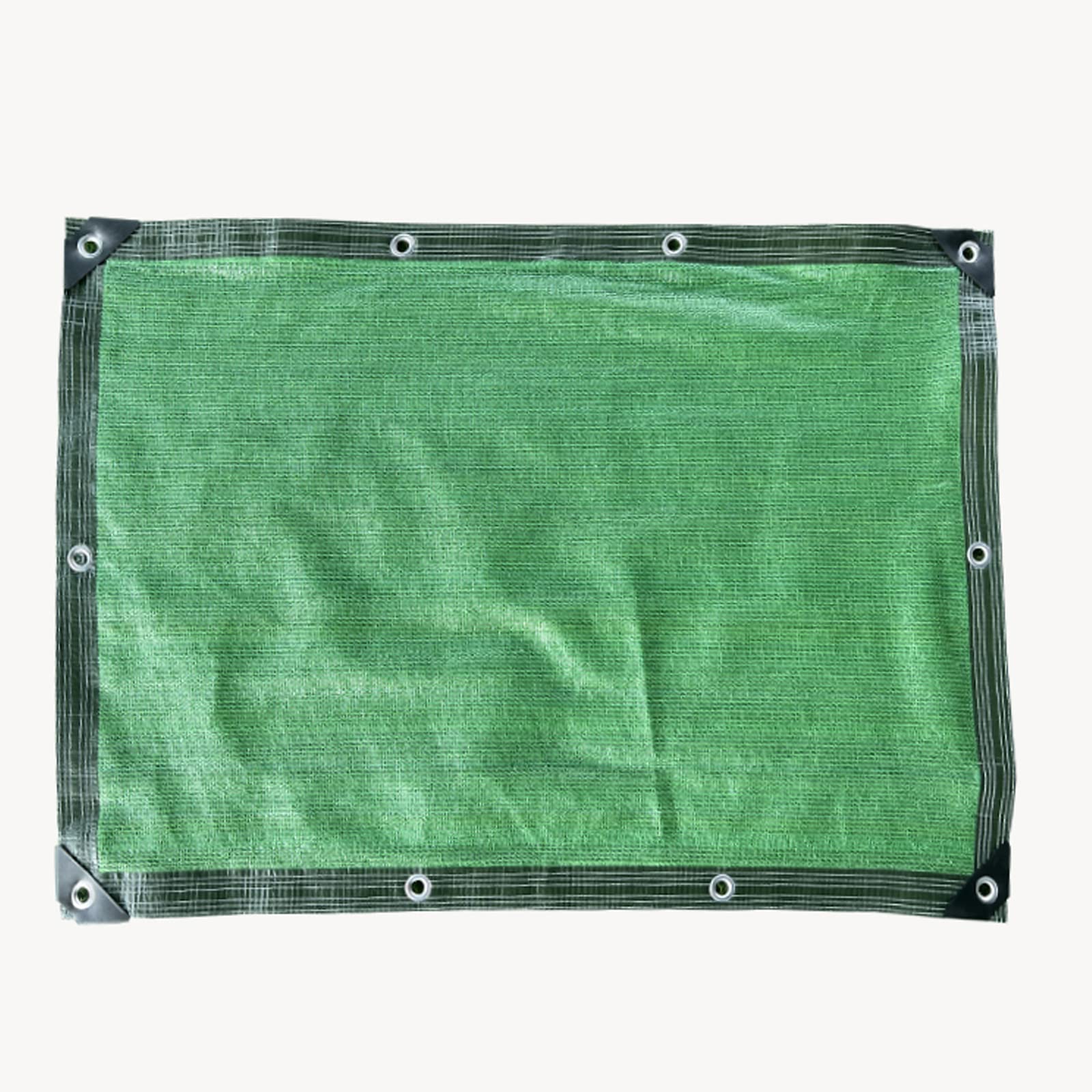 Grün Garten Pflanze Schattiernetz,Gewächshaus-Schattennetz,Blumen Schattierungsnetz,60% Sonnenschutznetz,Geländer Beschattungsnetz,Wasser-und Luftdurchlässig,mit Ösen,6-Polig (4x5m/13x16.4ft)