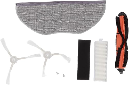 TOPINCN Juego de paño de fregona de filtro de cepillo lateral de cepillo principal para G1 MJSTG1 Partes de repuesto para aspiradora