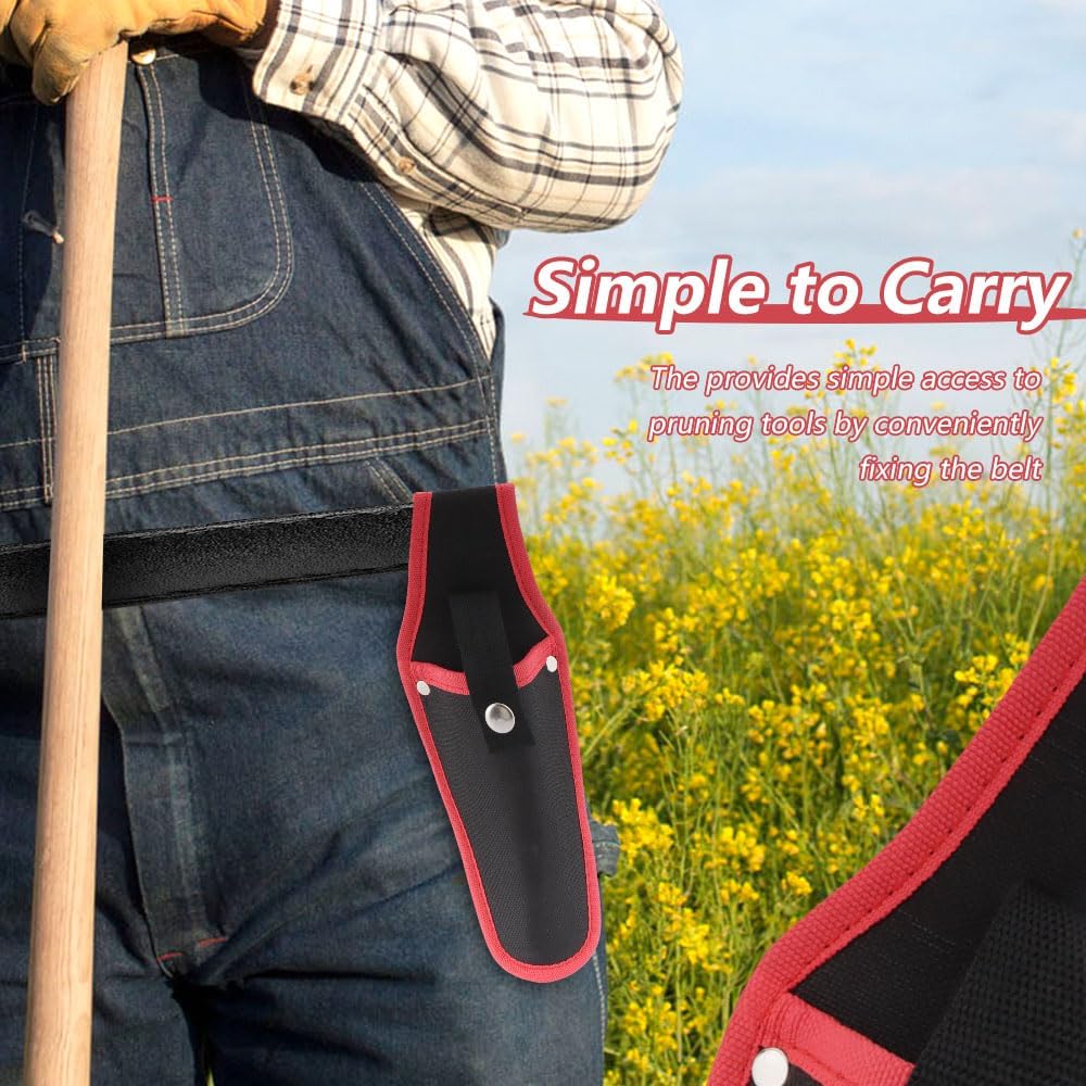 2 Pcs Leather Pruner Holster, Portable Sheath Tool Holster Shears Hanging Pouch Pruner Plier Pouch Plier Holder Gardening Scissors Tool Holder for Garden Shears - Image 4