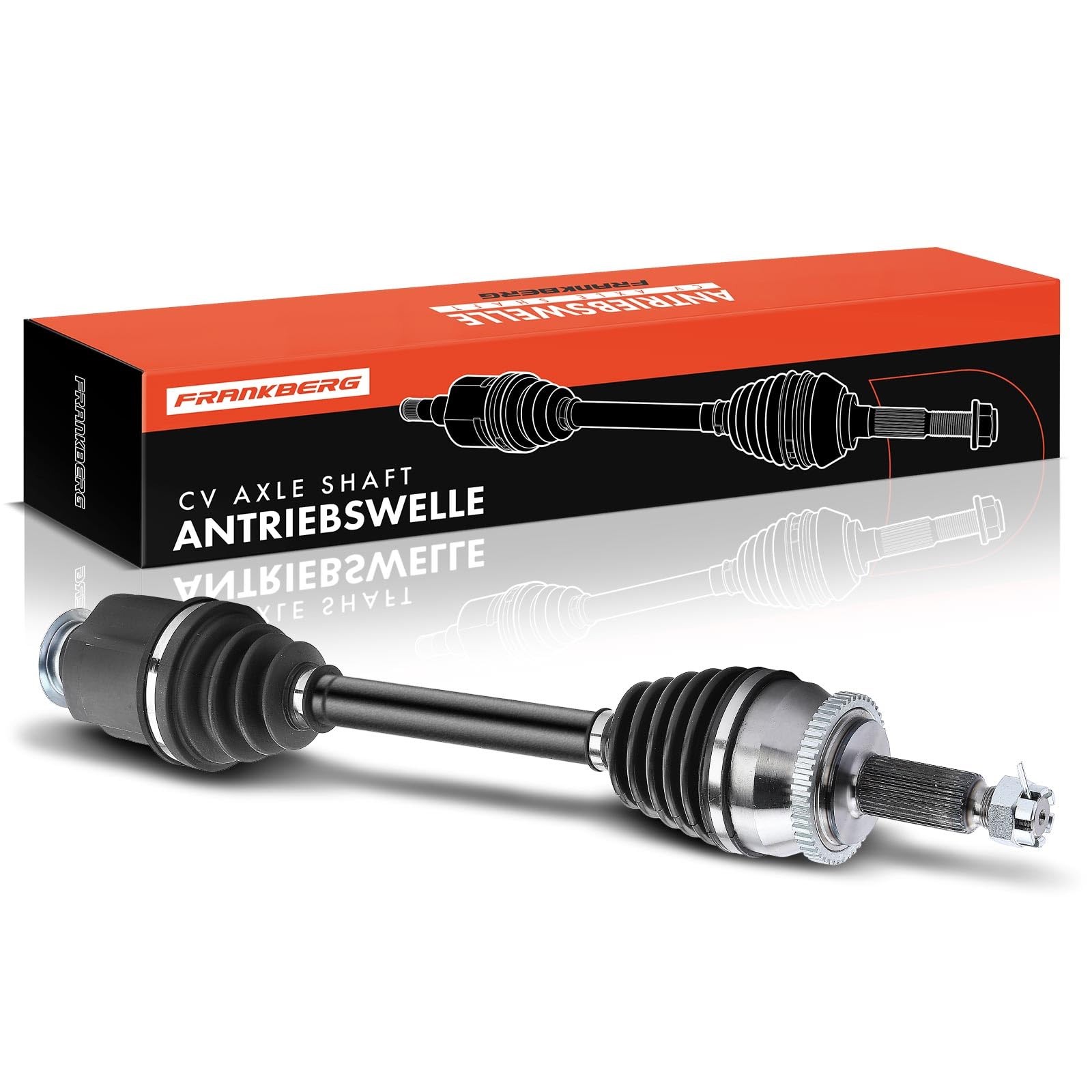 Frankberg Eje motriz Eje de transmisión Caja de cambios manual con ABS-Ring Eje delantero Derecha Compatible con Tucson JM 2.0L 2006-2010 Sportage JE KM 2.0L 2005-2010 Replace# 495002E850