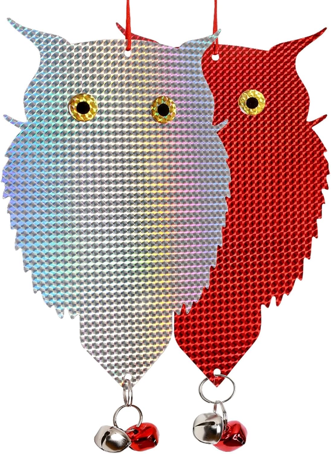 OFFO 2 PCS Owl Decoy to Scare Birds Away Bird Deterrent Device for