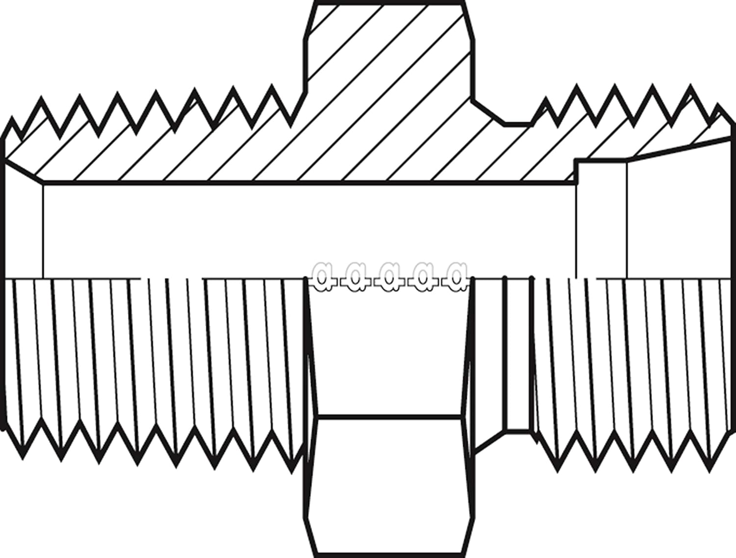 Adaptall 960708S1220 Series 9607 Carbon Steel Straight Heavy Duty