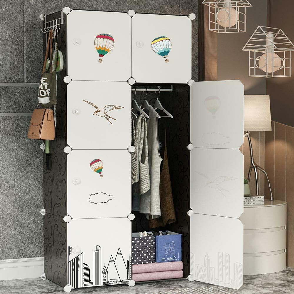 Armadio Modulare Per Bambini MAGIC SELECT - 16 Moduli 140x140cm Con Animali Colorati - Foto 5