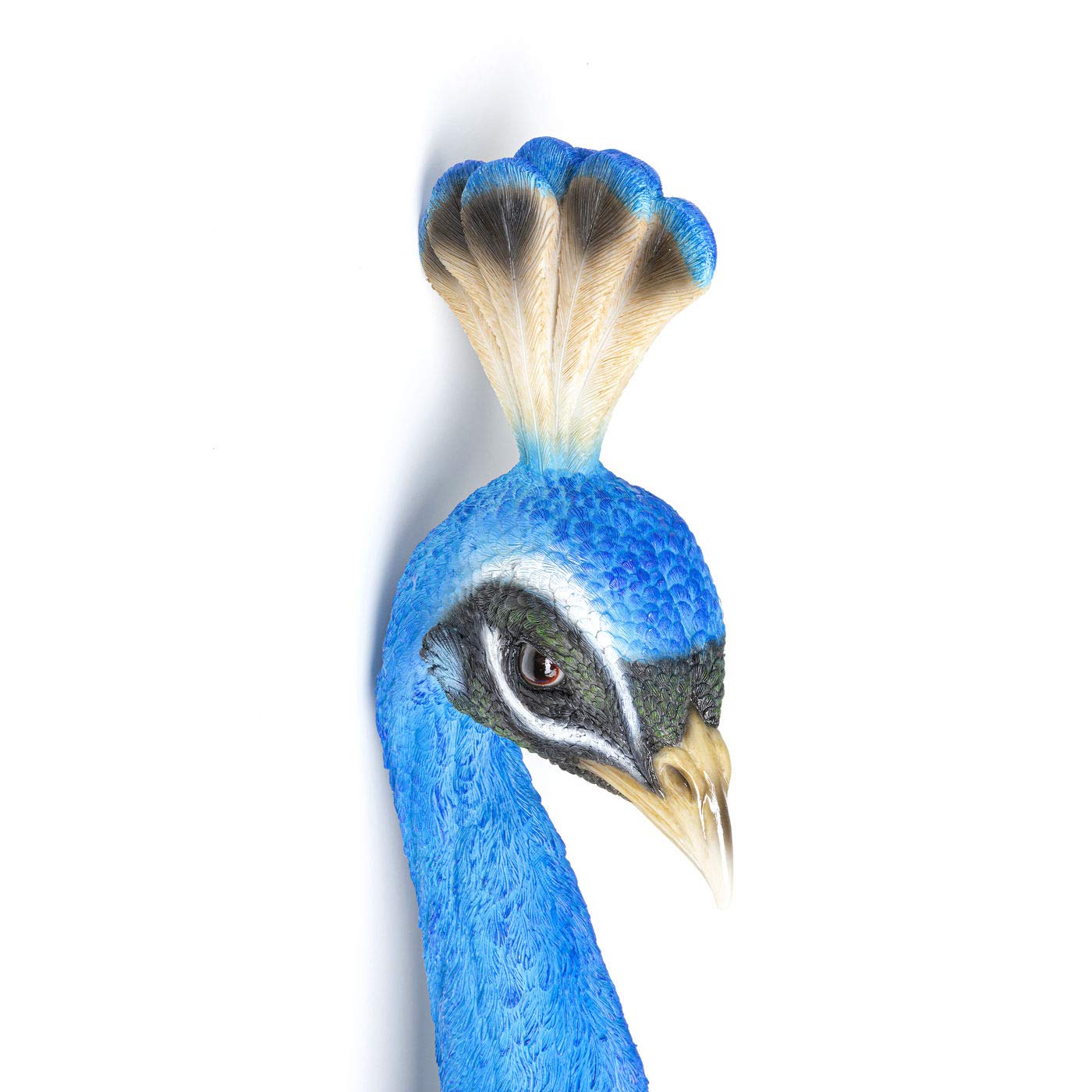 Kare Design Decoración mural Pavo real, azul claro, pavo real, decoración animal para la casa, estilo naturaleza, elegante, idea deco individuál 68x16cm (A/L)
