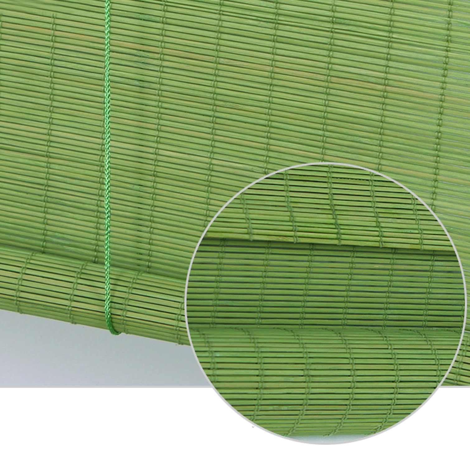 Store Enrouleur Bambou pour Fenêtres et Portes,Stores À Rouleaux Romains Rideau Filtrant la Lumière Protection de la Vie Privée,Vert,Personnalisé,Largeur x Hauteur (80cm x 180cm)