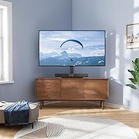 Vista 8 de PERLESMITH - Soporte giratorio universal para televisores de 32 a 55 pulgadas con base de cristal templado, VESA 15.748 x 15.748 pulgadas, soporta