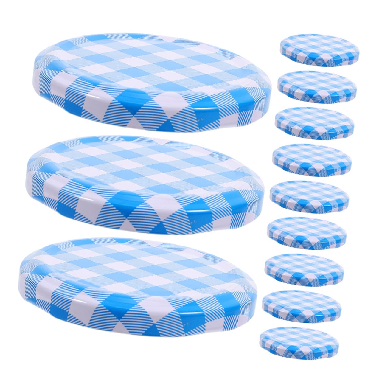 ULTECHNOVO Couvercles Hermétiques En Fer 63 Mm Pour Bocaux à Large Ouverture, Couvercles De Conserves Polyvalents Étanches, Lot De 50, Compatibles Pots De Confiture, Utilisation Domestique