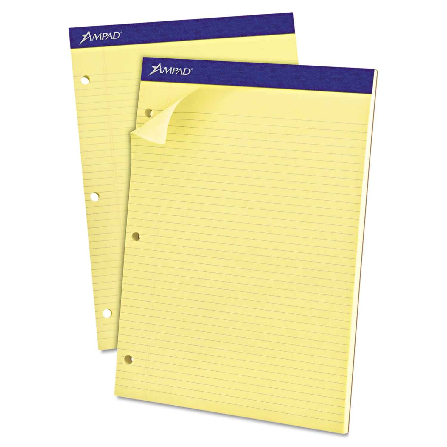 Feuilles doubles 20 x 29 cm Ampad 20246 jaune canari pour grand classeur de bureau