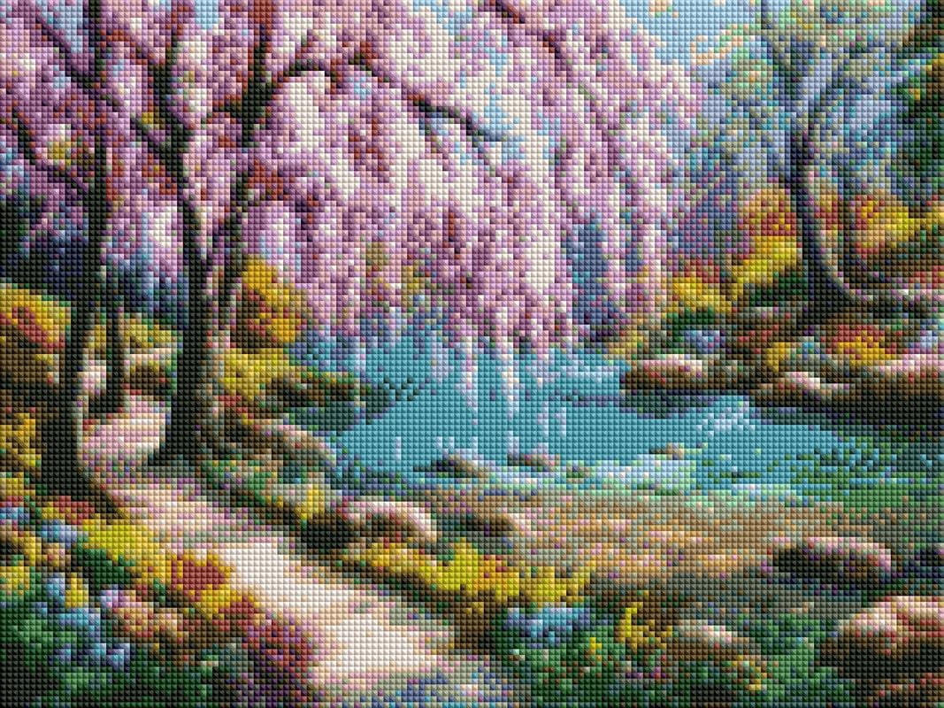 TULIP N TURTLE Drooping DIY 5D Diamond Painting by Number Kits Square Dril Cross Stitch Pictures Arts Craft