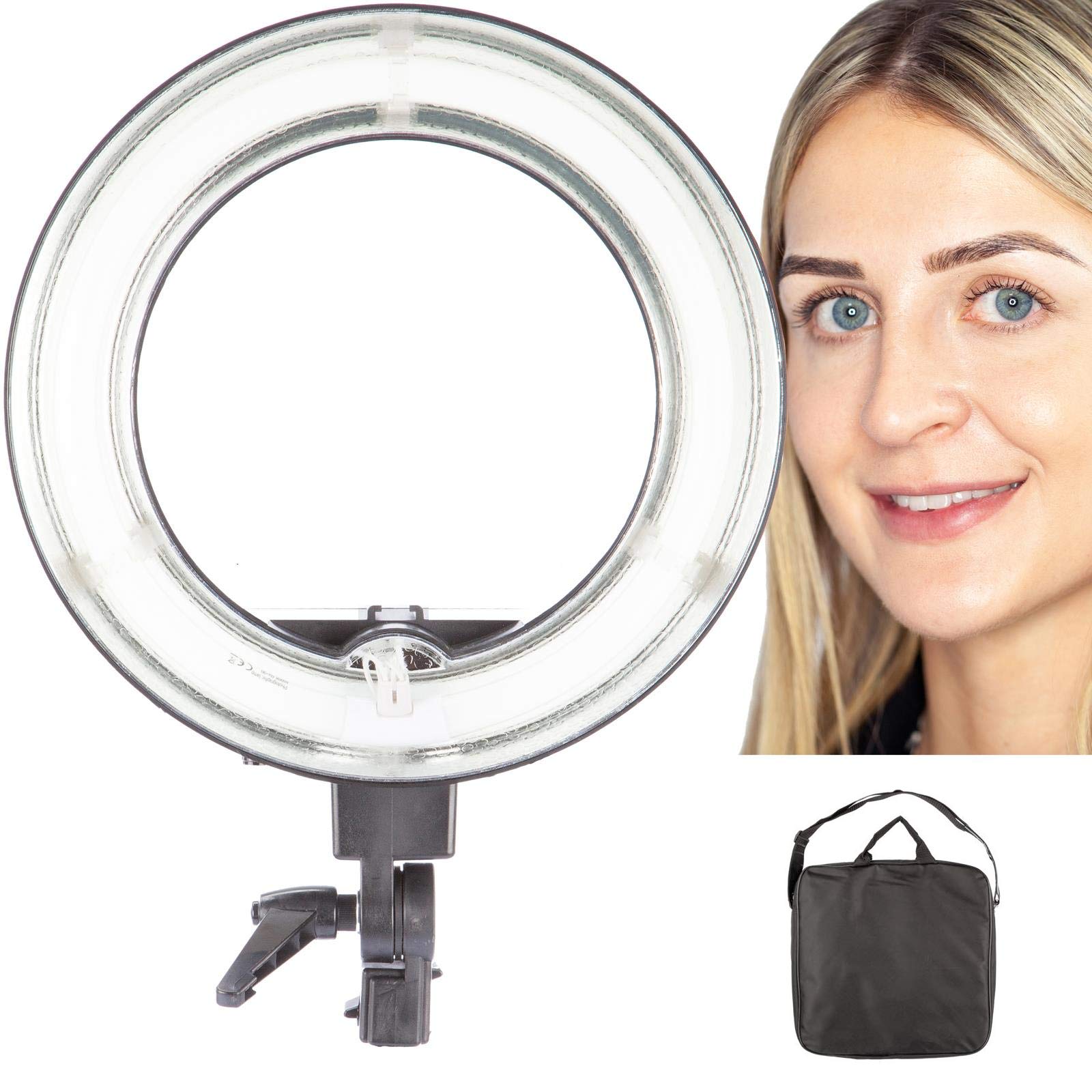 Anello luce 34,3 cm per il Live Streaming Make Up YouTube Video, 5500K Portatile Dimmerabile Selfie Rightlight per selfie foto Fotografia Video