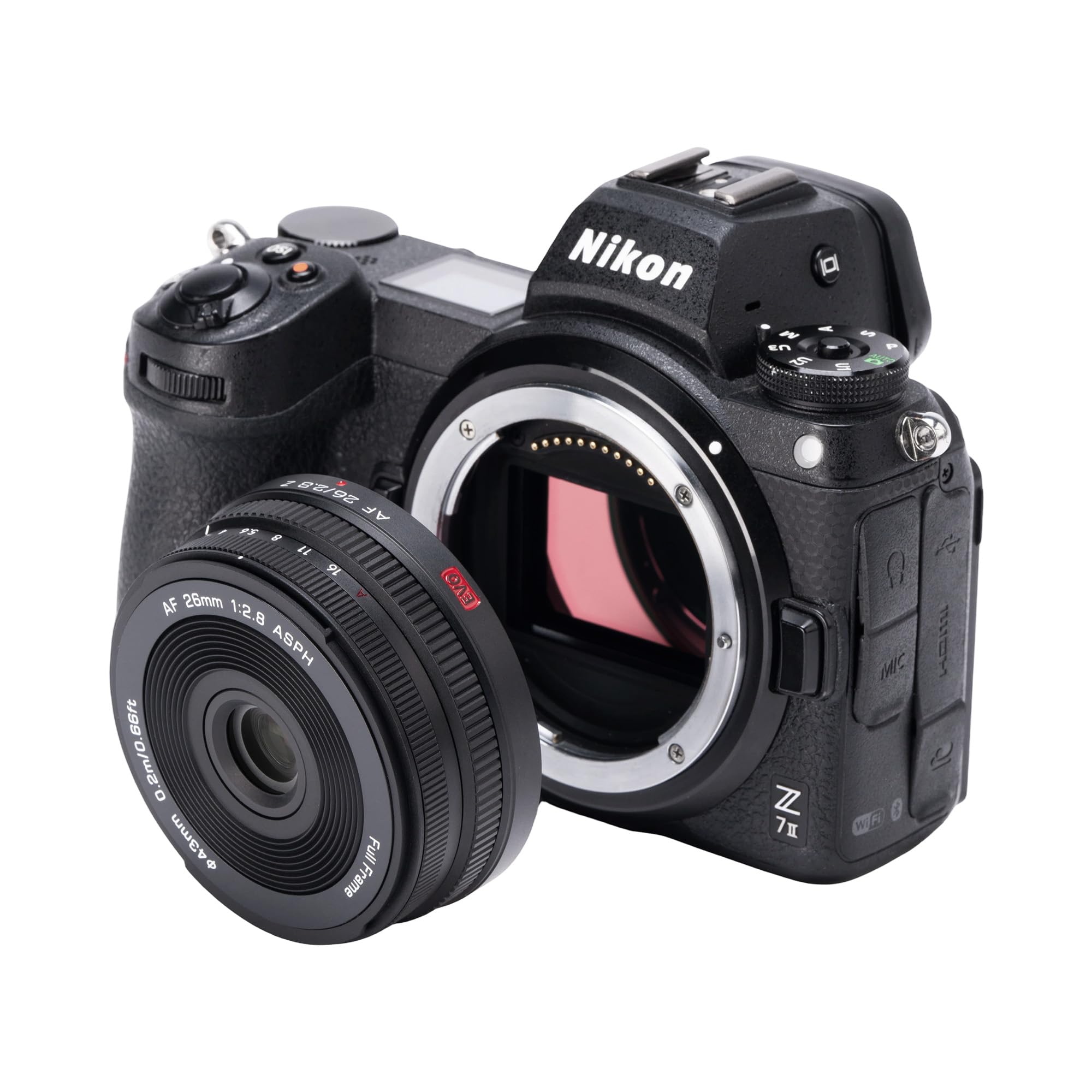 VILTROX 26mm F2.8 EVO Z Pancake Objektiv für Nikon Z | AF 26mm f/2.8 Z, Pancake Autofokus Vollformat Objektiv für Nikon Z6 III Zf Z8 Z9 Z30 Zfc Z50 II Z7 II ZR