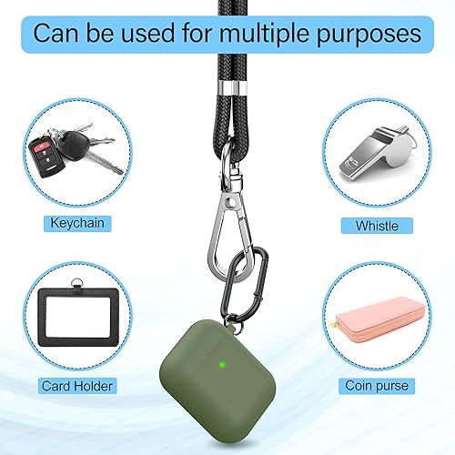 Miniatura 41 de takyu Cordón para teléfono celular, correa ajustable para el cuello y 2 correas de muñeca para teléfono con parches de sujeción para teléfono