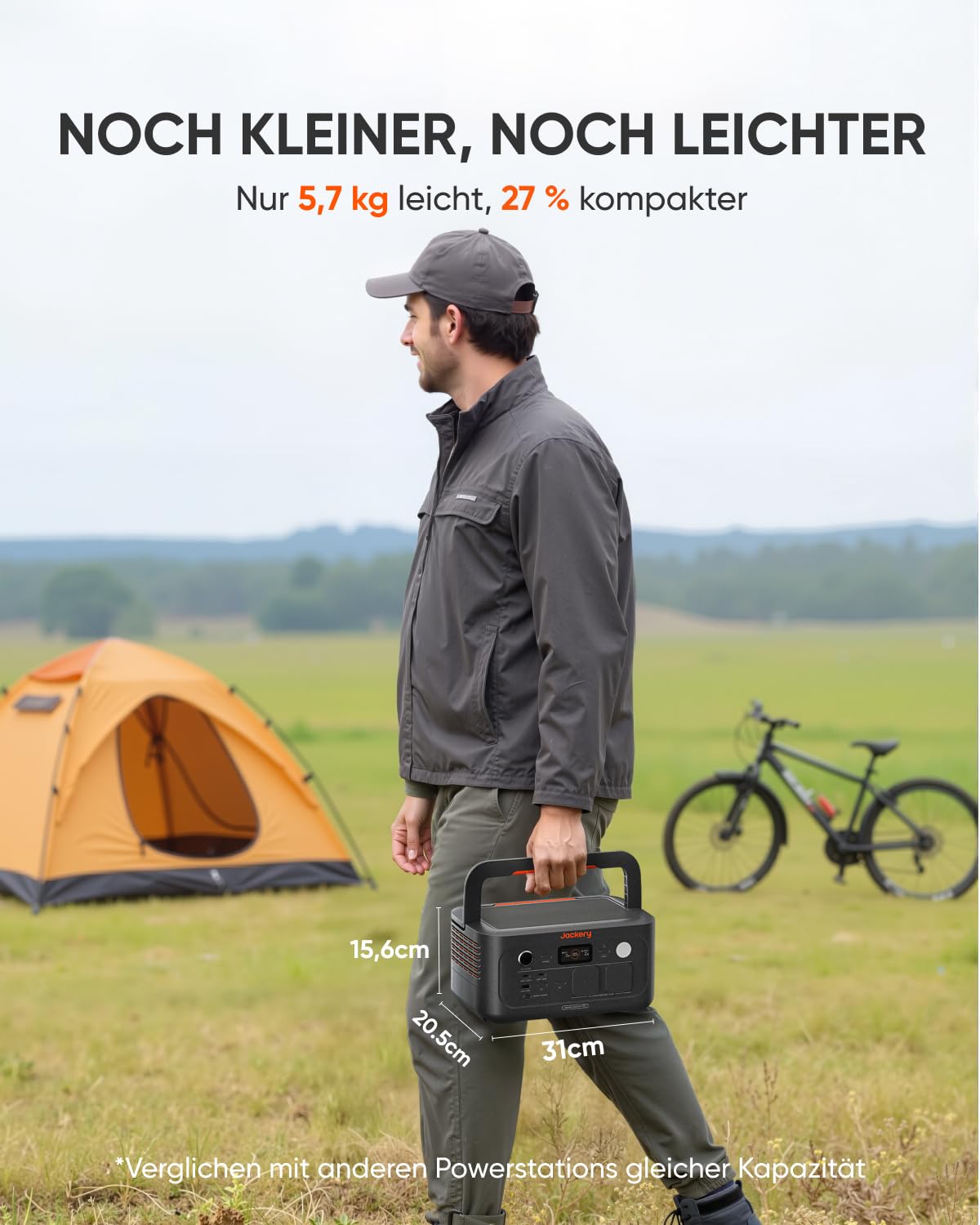 Jackery Explorer 500 V2 Tragbare Powerstation, 512Wh Solargenerator 230V/500W (Spitze 1000W) mit Schnellladung, LiFePO4 Akku 6000 Zyklen, Solargenerator für Camping, Wohnmobil, Notfälle, Reisen - 4