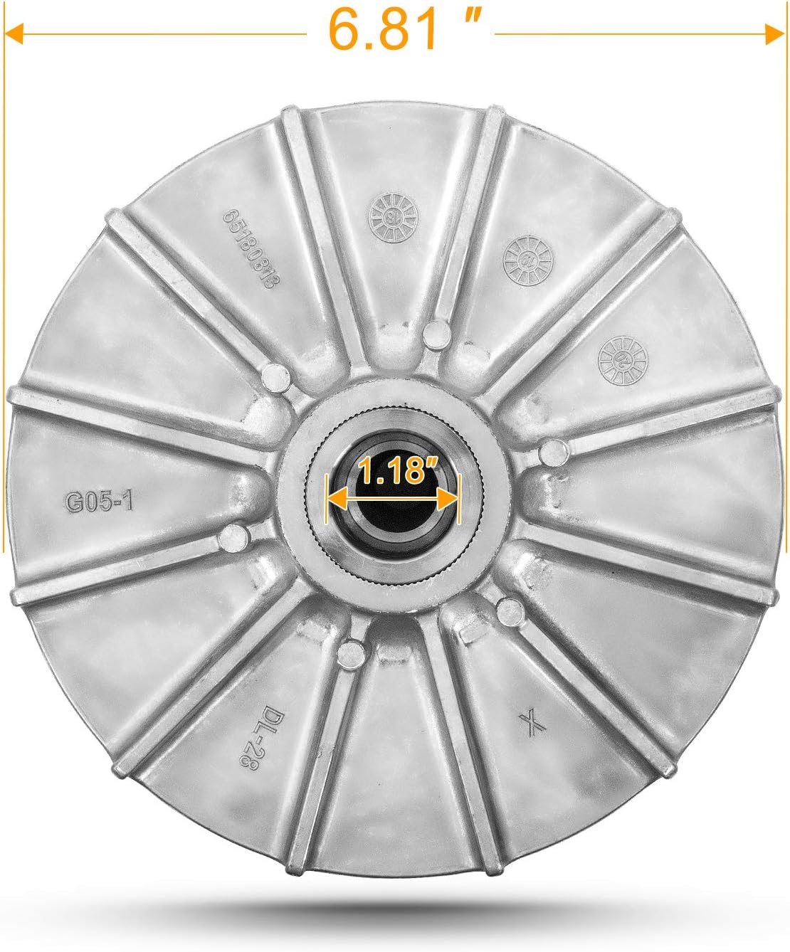 RANSOTO Primary Drive Clutch 1322772 Compatible with 2005-2009 Polaris Ranger 700 XP 700 4x4 6x6