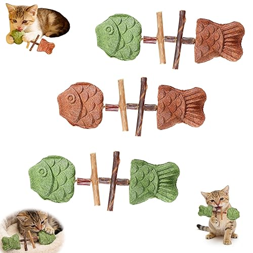 Creative Fish Bone Cat Toy,Purrident - Fix Your Cat’s Dental