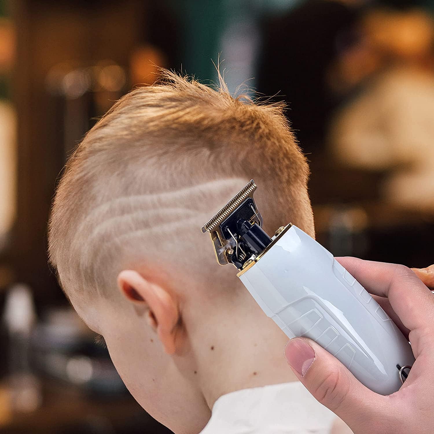 Hair Clippers for Men, Professional T-Shaped Beard Hair Trimmer with T-Blade Mower for All-Around Outlining Dry-Shaving and Fading Cutter