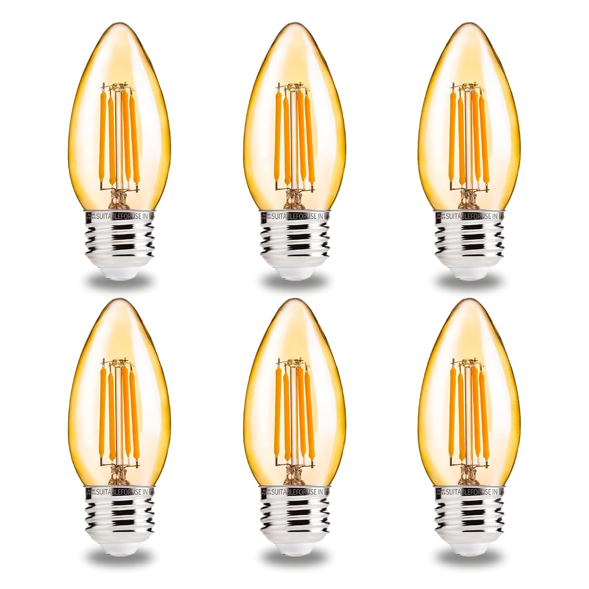Alampever Led Chandelier Light Bulbs 40 Watt, B11 Candelabra Led Light Bulb,