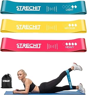 Resistance Bands for Men and Women with Different Resistance Levels for Shaping Legs & Glutes - Exercise Band for Gym, Yoga, Home Exercise, Workout with Carrying Bag & Posture Guide