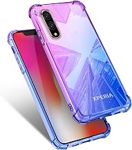 Xperia Ace II Case, SO-41B, Clear, Shockproof, Thin, Gradient, Transparent, TPU Bumper, Thin, Lightweight, Easy to Remove, Full Protection, Cover, Optical Plating, Stylish, Anti-Scratch, | SO-41B 光学メッキ加工 おしゃれ 擦り傷防止 指紋防止 スリム 軽量 取り出し易い 旅行に適した 通勤 エクスペリア ACE2