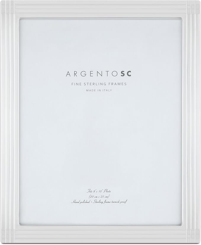 Art Deco Sterling Silver Picture Frame (8" x 10")