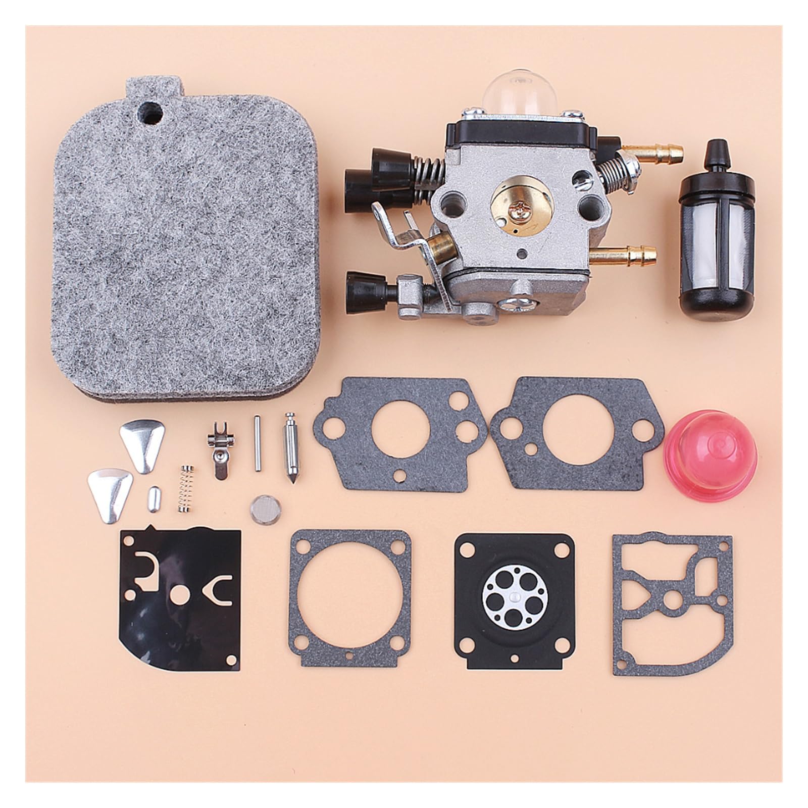 Uszczelka gaźnika filtr powietrza Carb zestaw naprawczy do Stihl BG45 BG46 BG55 BG65 BG85 SH55 SH85 dmuchawa do liści dla Zama C1Q-S68G membrana