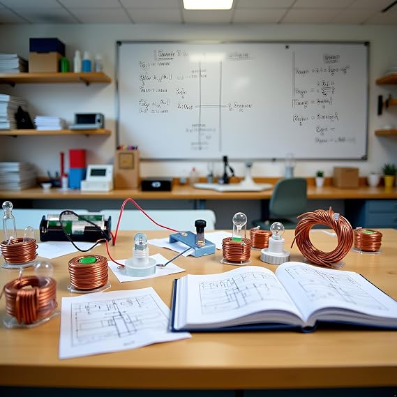 1Pc Circuit Material Electrical Circuit Experiment Kit,Small Bulb Lights Up Kit Basic Physic Science Playset Science,Learning and Education,Science Kits
