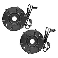 Vista 547 de TRQ Juego de 2 rodamientos de rueda trasera y conjunto de cubo con sensor ABS compatible con Ford Transit Connect 2014-2018