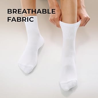 CS CELERSPORT 5 Pairs Mini Crew Ankle Socks for Women and Men