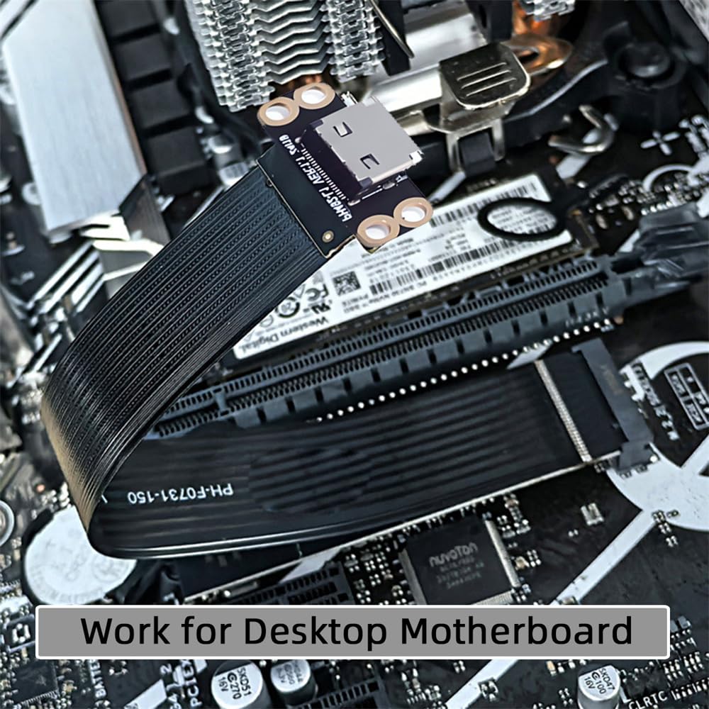 xiwai Cavo host M.2 M-Key 2280 NGFF PCI-E4.0 a Oculink SFF-8612 SFF-8611 15 cm per NVME U.2 SSD eGPU