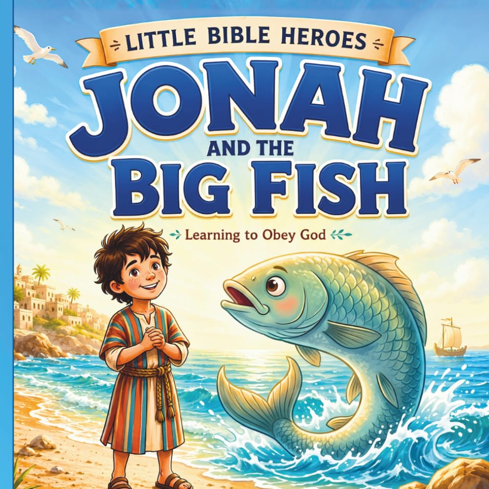 Jonah and the Big Fish: Learning to Obey God: A Bible Story for Kids About Obeying God, Second Chances, and God's Amazing Love