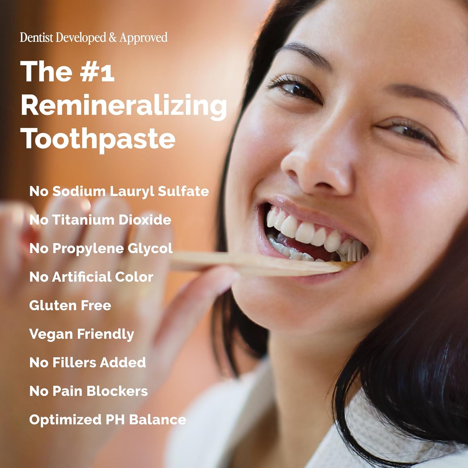 Dr. Jen 10% Nano Hydroxyapatite Toothpaste, Fluoride Free with Xylitol, Strawberry, SLS Free, Dentist Designed, Essential Oils, Fresh Clean Feel, 1 Pack - Image 3