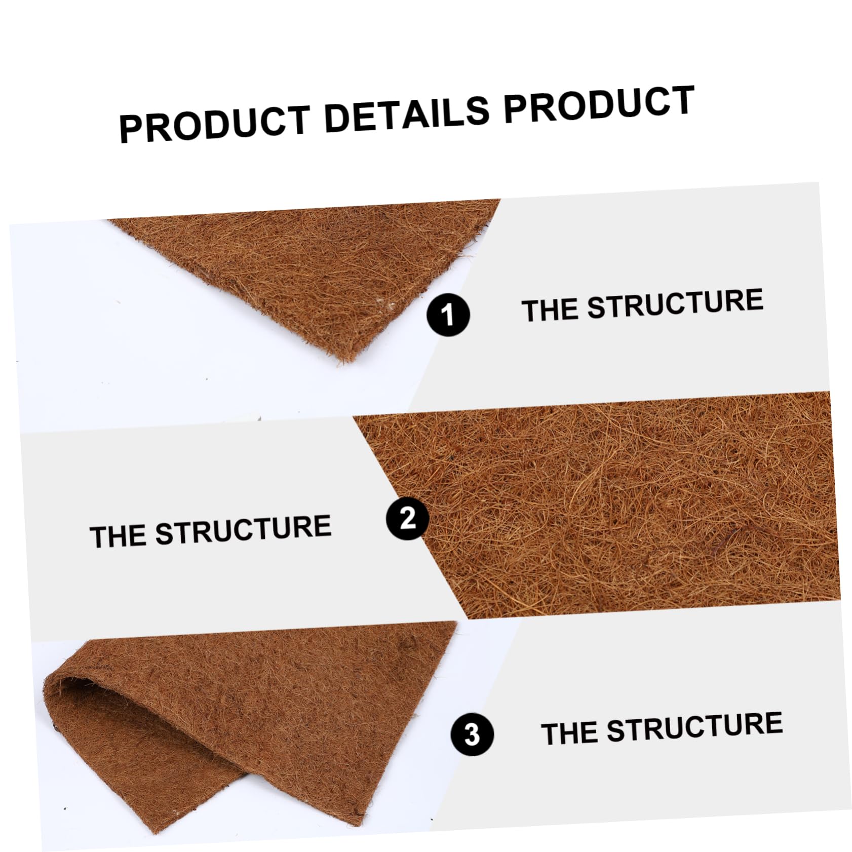 SUPVOX Reptile Climbing Carpet Mat Waterproof Breathable Coconut Fibre for Terrarium