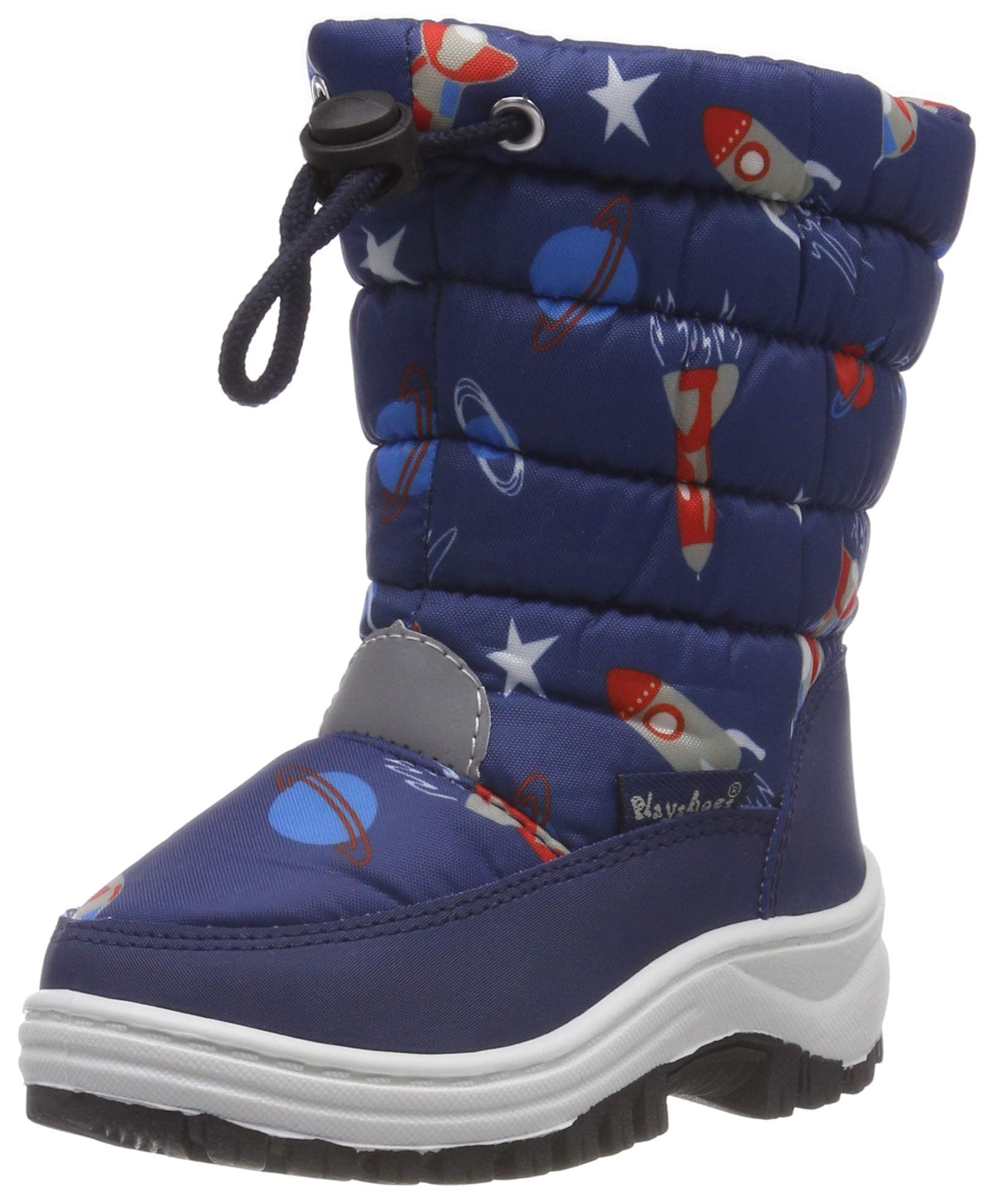Playshoes Unisex Children's Winter Bootie Snow Shoes, Space, 13 UK Child/1 UK