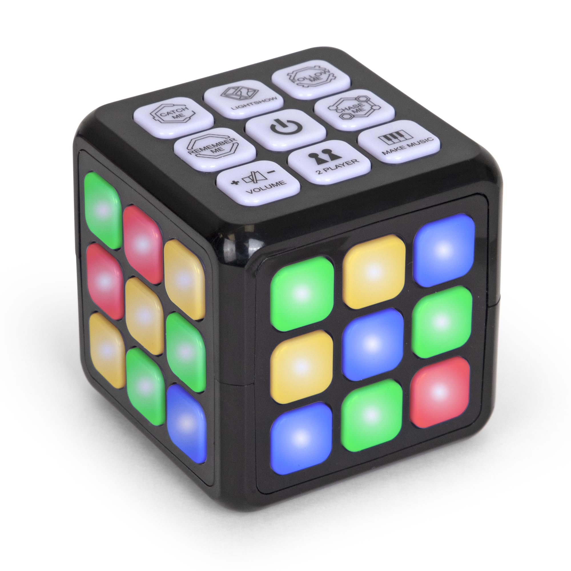 Electronic Game Cube, Brain, Memory, & Speed Games, 4-in-1 Handheld Cube Game, Light-Up Interactive Puzzle Activity for Boys & Girls - Christmas, Easter, Birthday Gifts