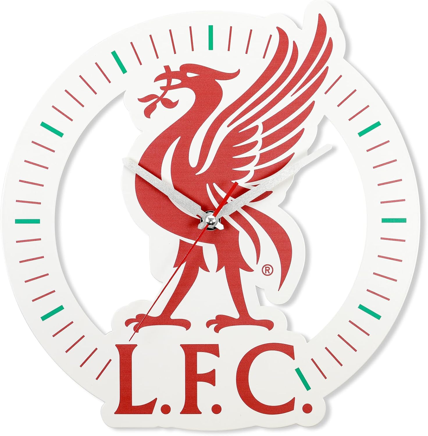 Accutime Official Liverpool Football Club Red & White Wall Clock LFCC3004