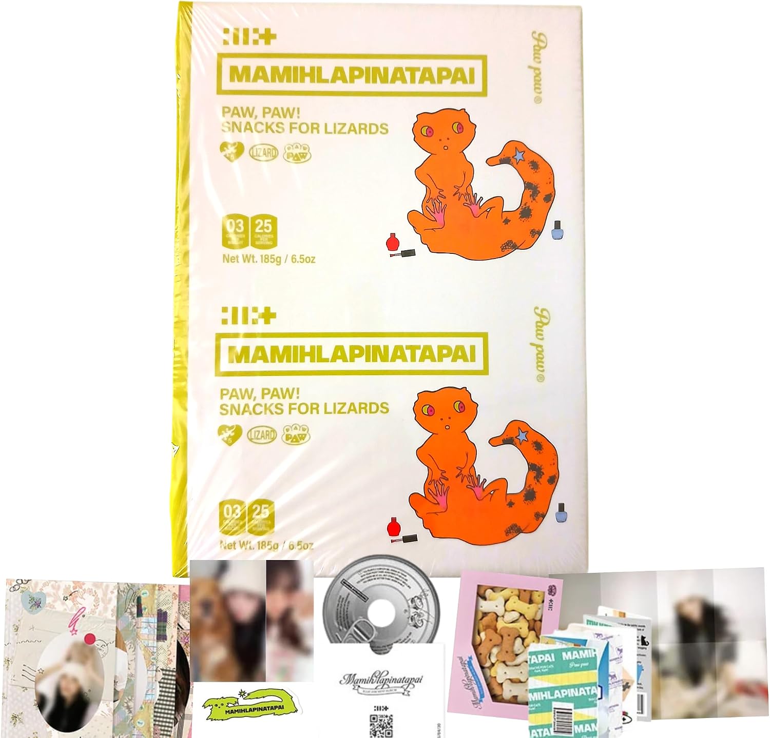 ILLIT MAMIHLAPINATAPAI 4th Mini Album [PAW PAW IROHA Ver.] Mini CD + Photobook + 2Photocard + Postcard + Sticker + Sticker Book (It's Me)