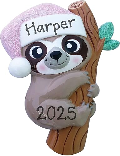 Miniatura 6 de Adorno colgante de árbol de Navidad personalizado para niño y bebé, elefante azul, elefante azul, primer adorno personalizado para amantes de los