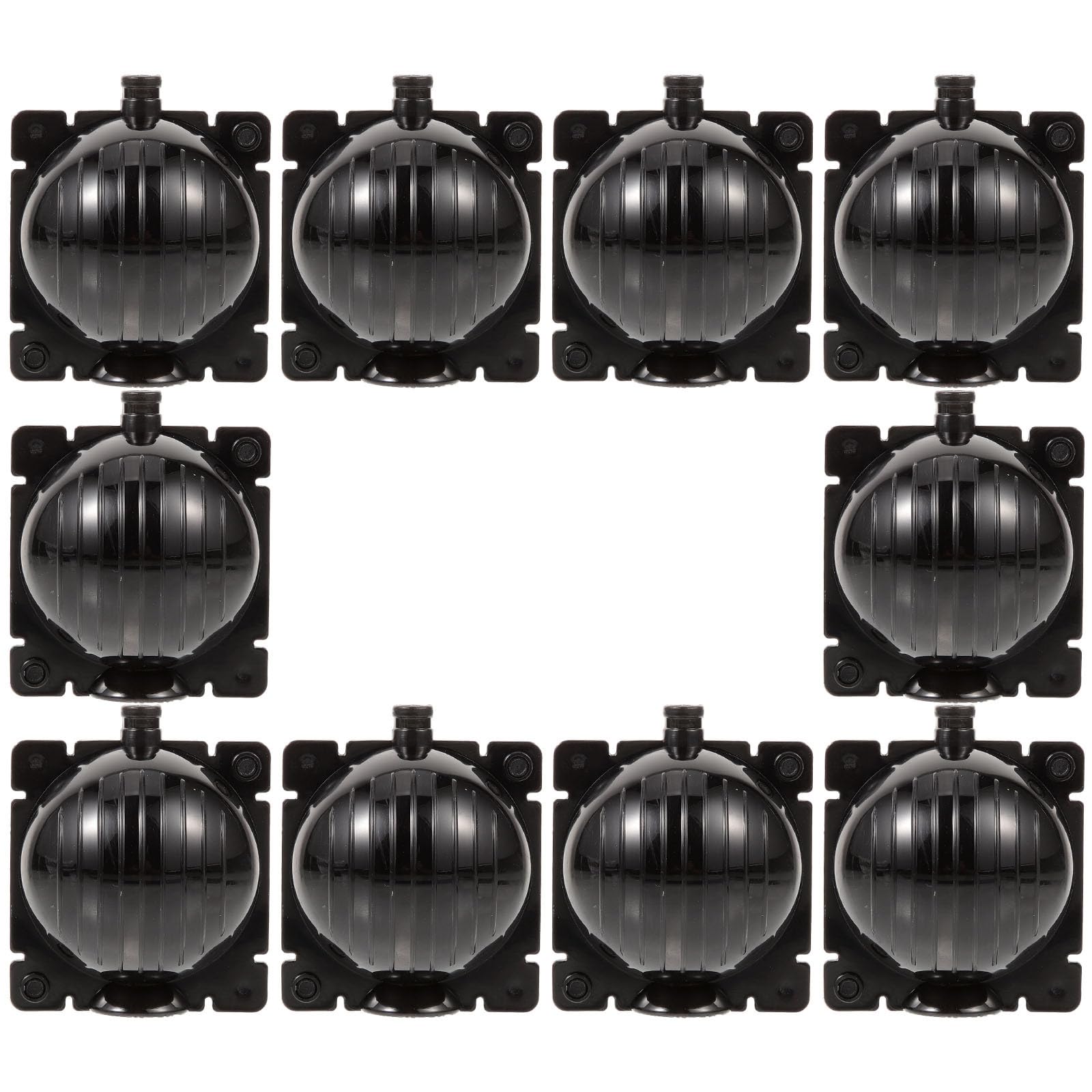 RUNROTOO 10 Pcs Plant Cutting Rooting Gel Pots High Pressure Tree Root Growing Box Plastic Air Layering Root Propagation Device for Outdoor Garden Use with 6Mm Hole Diameter