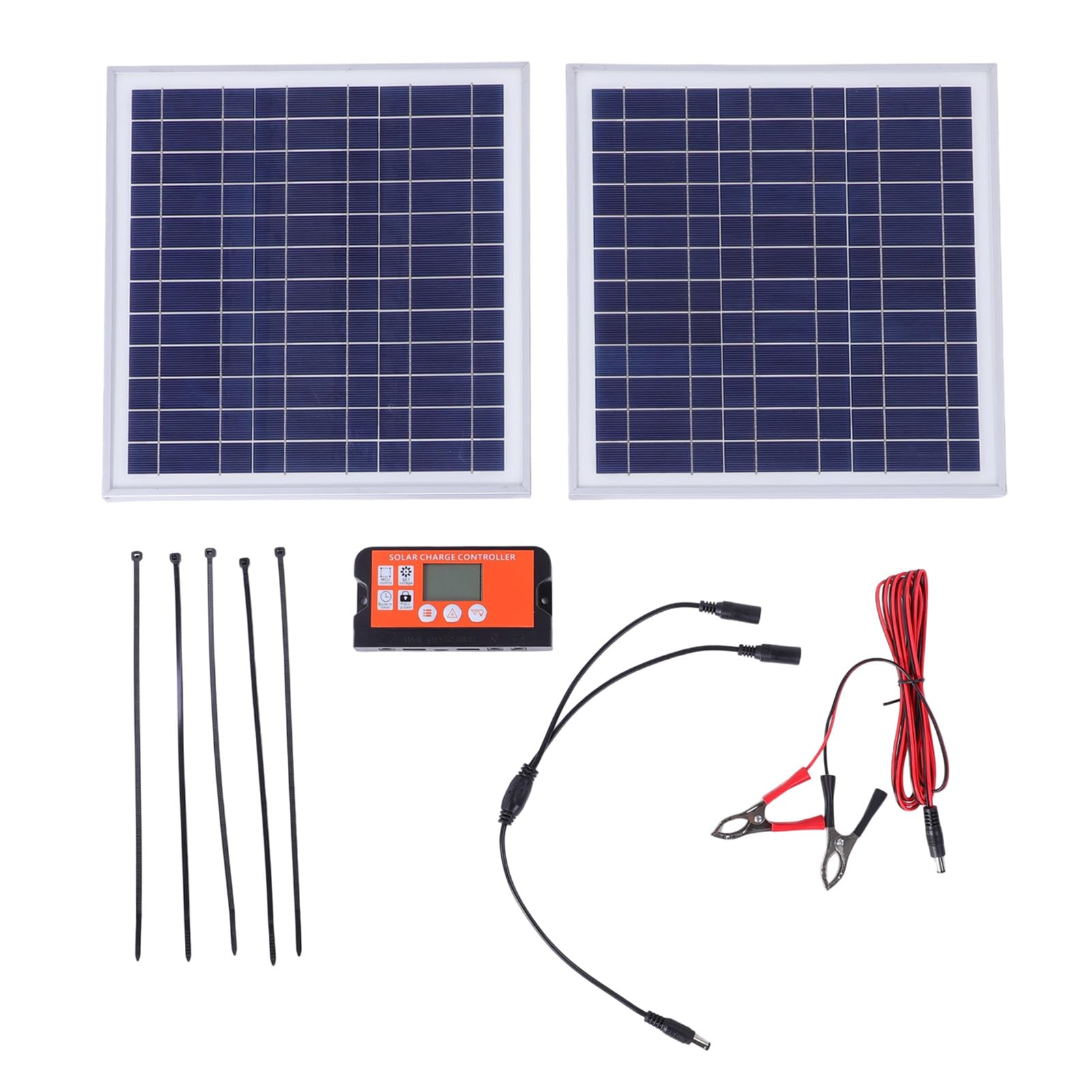 Rengue Chargeur Solaire Portable Chargeur de Panneau de Silicium Monocristallin avec Ports USB Type C et DC5521 Charge Rapide Intelligente Alimentation Multi-appareils pour les Randonneurs Camping