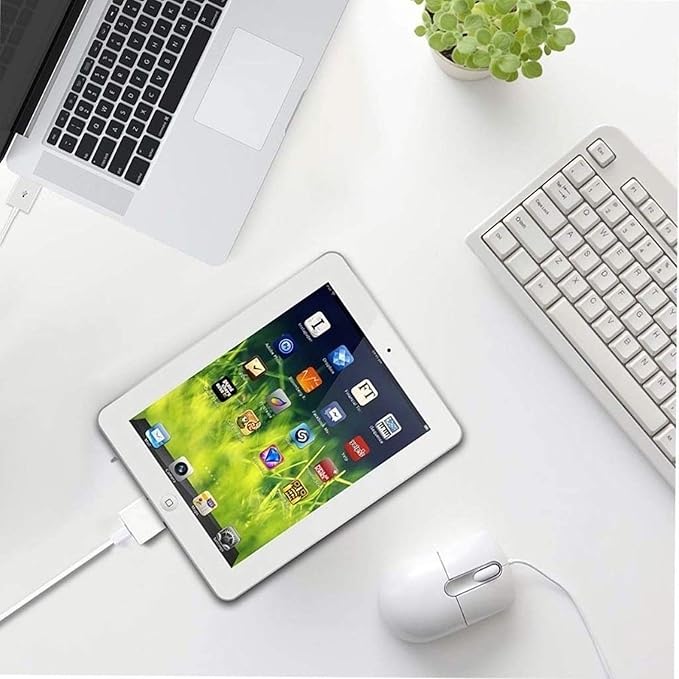 Adaptador de 30 pines a Lightning, MFi, Blanco, para iPhone/iPad/iPod miniatura 6
