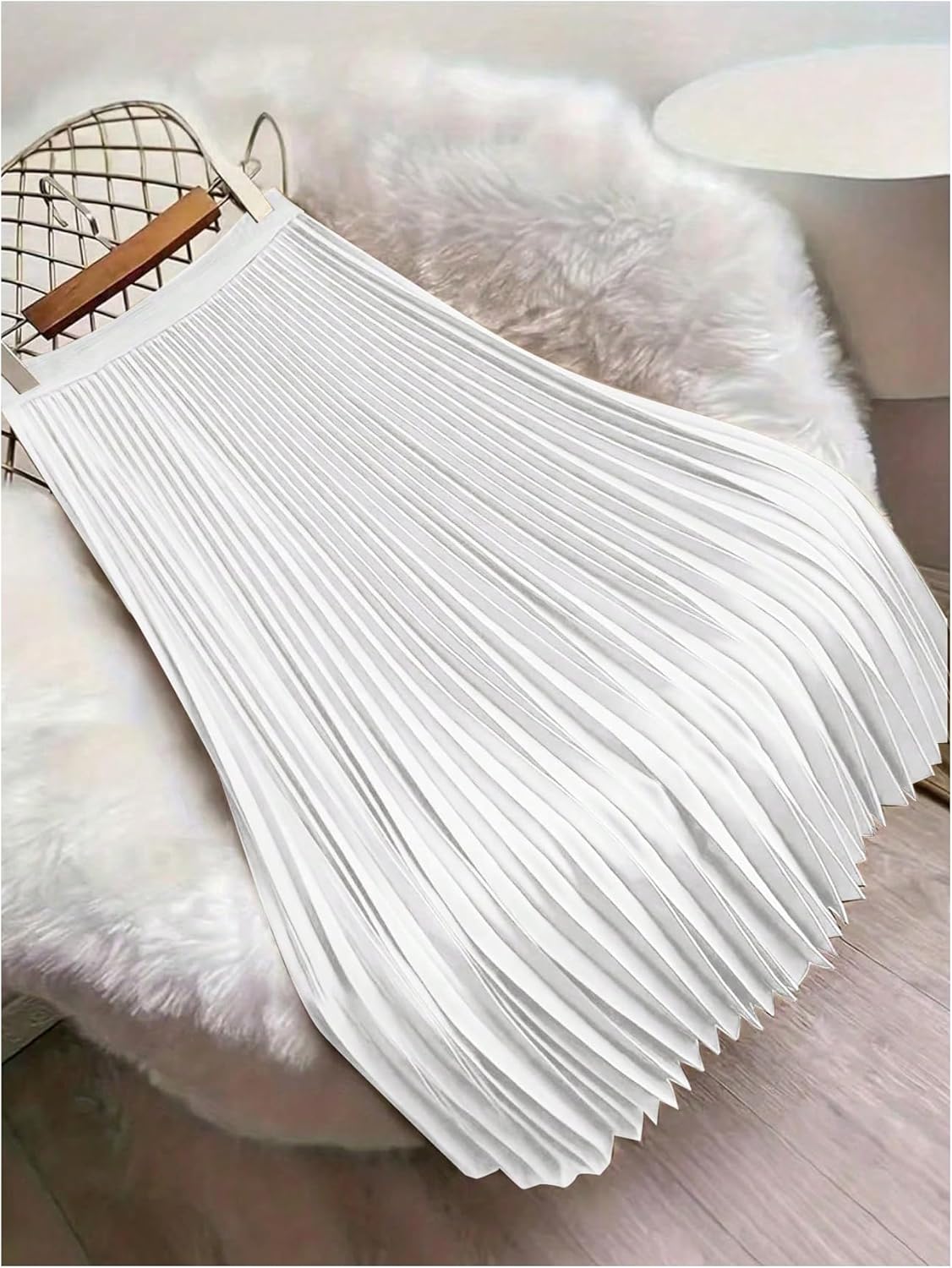 SOLY HUX Women's High Waisted Flowy Pleated Maxi Skirt Swing A Line Long Skirts - Image 3