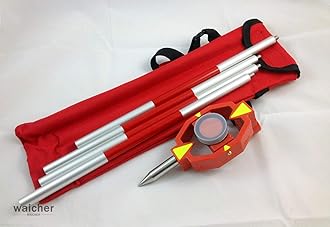 New Mini Prism W/4 Poles for Leica Total Station +17.5mm