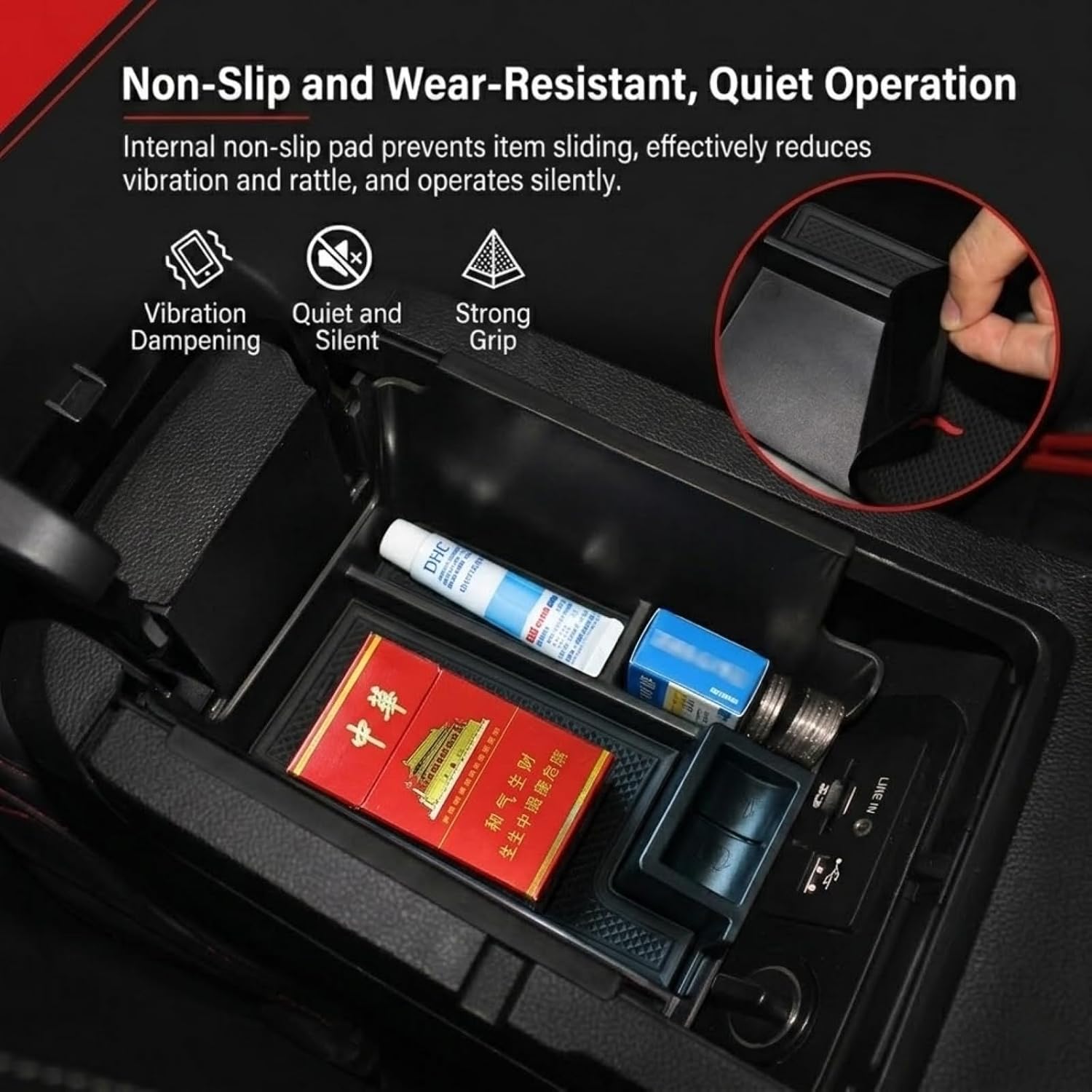 Center Console Organizer Tray for Ford Mustang 2015-2023 image 4