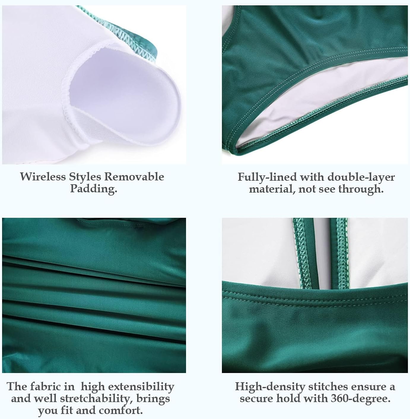 Smismivo Tummy Control Swimwear Halter One Piece Slimming Vintage Retro Swimsuit Womens Ruched Push Up Bathing Suit - Image 6