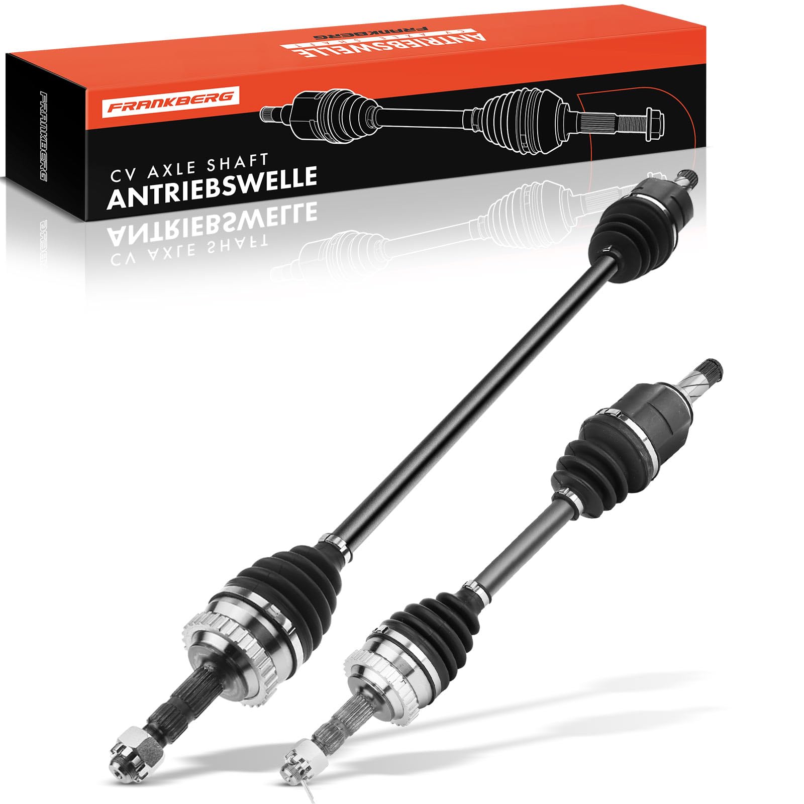 Frankberg 2x Antriebswelle mit ABS-Zahnring Vorderachse Kompatibel mit Combo 2001-2012 Combo Tour 2001-2011 Corsa C F08 F68 X01 2001-2012 Tigra Twintop 2004-2009 Replace# 24427064