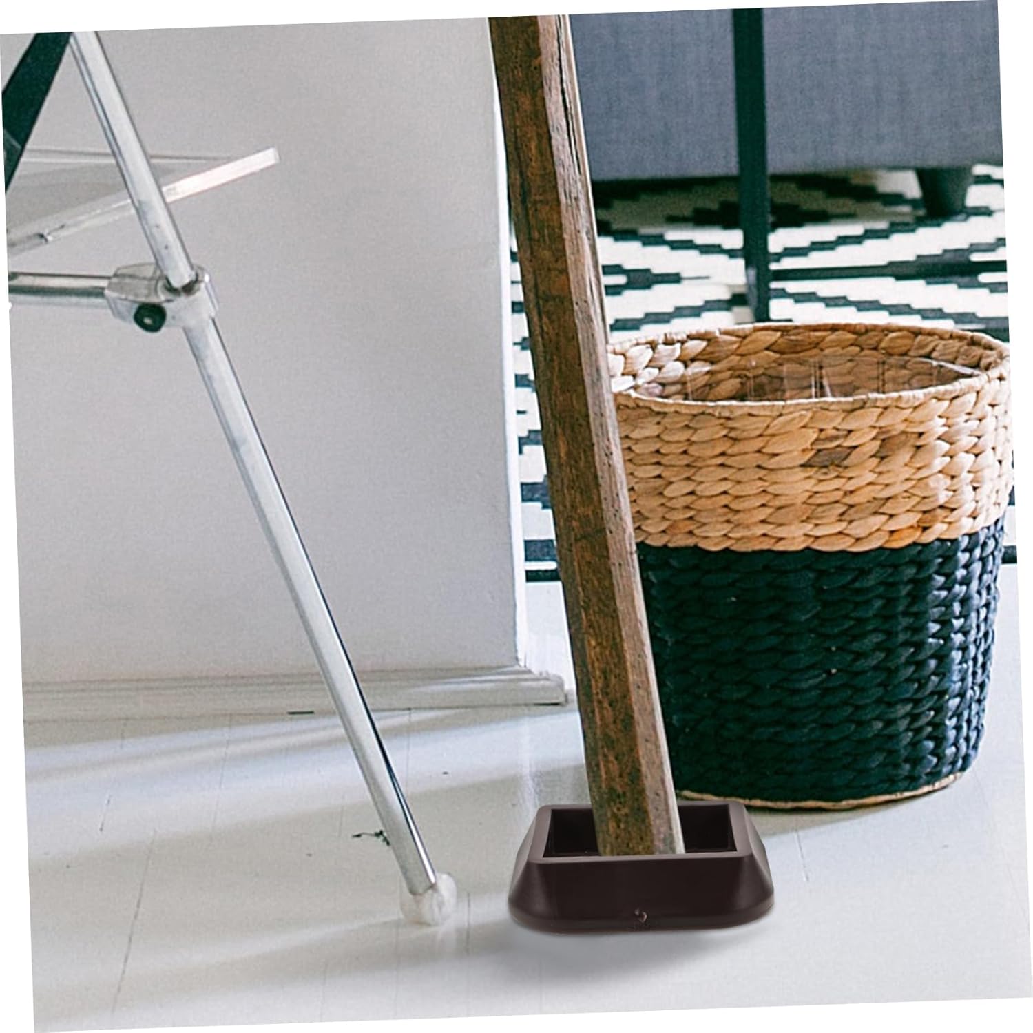 Vaguelly 8pcs Furniture Stoppers Silicone Caster Cups for Sofas Beds Chairs Non- Wheel Stoppers to Prevent Sliding Floors Easy to Use Furniture Leg Pads Deep Brown