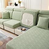 green couch covers TABLA DE TAMAÑOS DE LA FUNDA DEL SOFÁ: asegúrese de medir el tamaño de los cojines de su propio sofá antes de comprarlos para asegurarse de que el rango de tamaños de la funda del sofá se ajuste a su sofá. Consulta nuestra tabla de tallas en detalle.