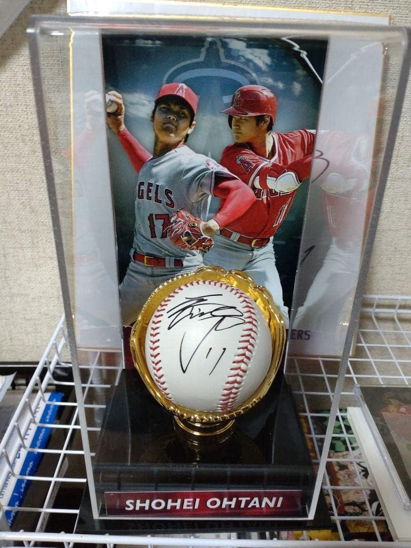 大谷翔平 直筆サインボール ディスプレイケース付 エンゼルス MVP