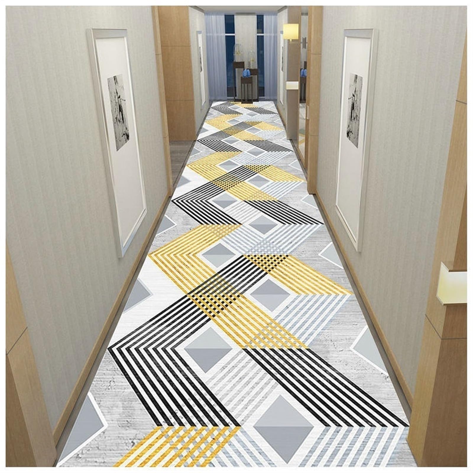 Tapis de couloir antidérapant long 60x350cm contre les sols glissants