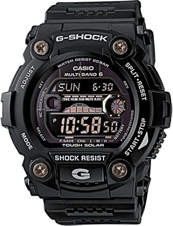 CASIO G - SHOCK Mens Solar Radio Watch GW - 7900B - 1ER Black Watch
